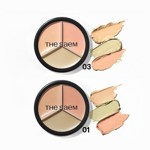 The Saem Cover Perfection Triple Pot Concealer 4.5g*3 The Saem Cover Perfection Triple Pot Concealer 4.5g*3