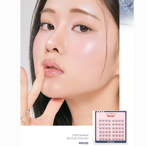 Coringco Toktokhara No Glue Eye Lash 48pcs