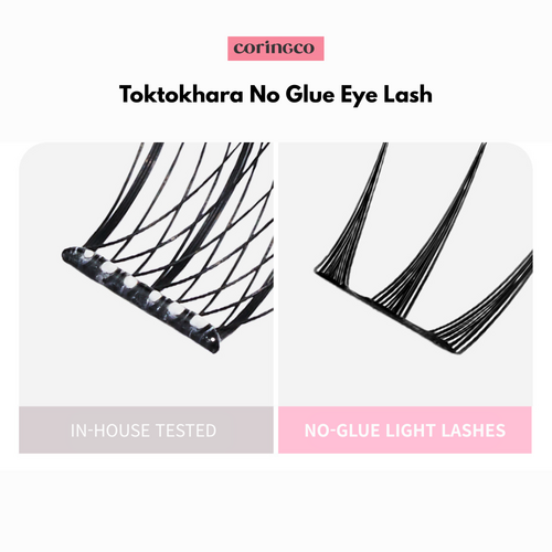 Coringco Toktokhara No Glue Eye Lash 48pcs