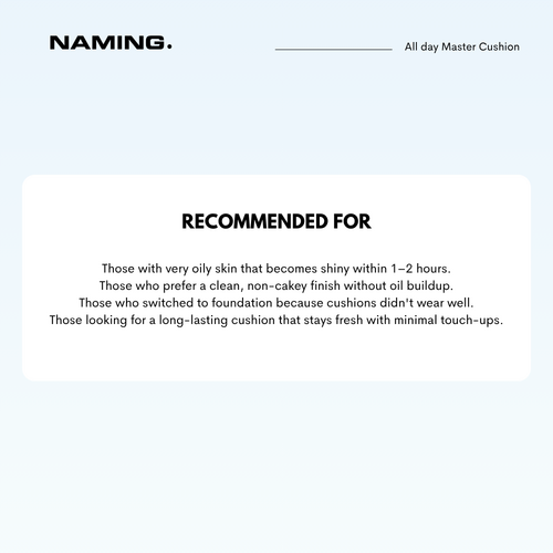 NAMING. All Day Master Cushion 13g NAMING. All Day Master Cushion 13g