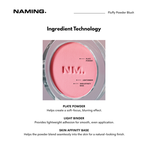NAMING. Fluffy Powder Blush 3.2g NAMING. Fluffy Powder Blush 3.2g
