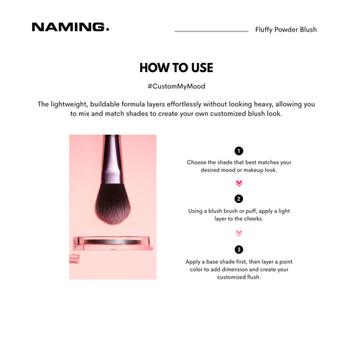 NAMING. Fluffy Powder Blush 3.2g NAMING. Fluffy Powder Blush 3.2g