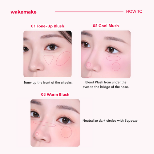 WAKEMAKE Shaking Blur Cheek 4g