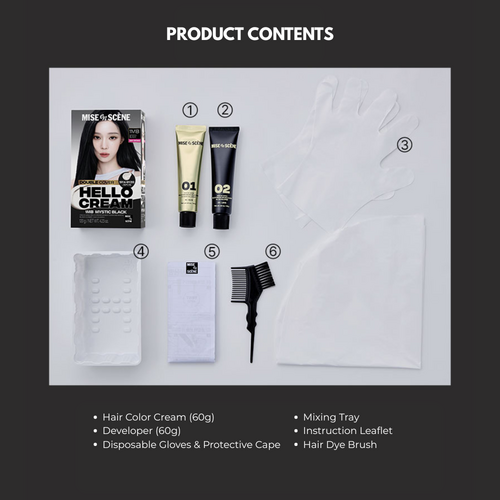 Mise en Scene Hello Cream Double Cover Hair Dye 120g Mise en Scene Hello Cream Double Cover Hair Dye 120g