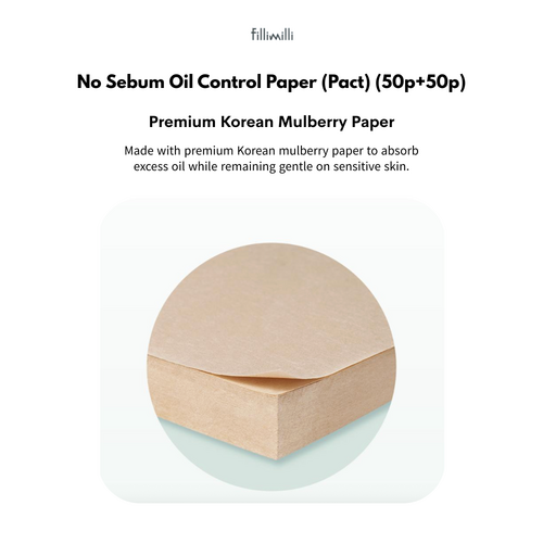 FILLIMILLI No Sebum Oil Control Paper (Pact) (50p+50p) FILLIMILLI No Sebum Oil Control Paper (Pact) (50p+50p)