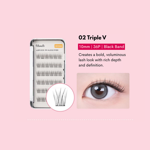 FILLIMILLI No Glue Point Piece Lashes 36p