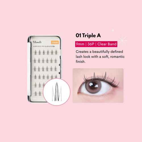 FILLIMILLI No Glue Point Piece Lashes 36p