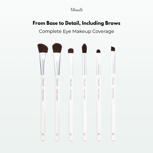 FILLIMILLI Eye Make Up Brush Set (6) FILLIMILLI Eye Make Up Brush Set (6)