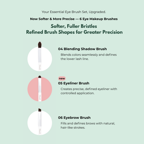 FILLIMILLI Eye Make Up Brush Set (6) FILLIMILLI Eye Make Up Brush Set (6)