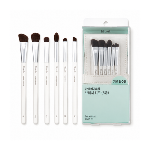 FILLIMILLI Eye Make Up Brush Set (6) FILLIMILLI Eye Make Up Brush Set (6)