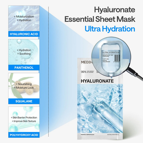 MEDIHEAL Hyaluronate Essential Mask 24g*10p MEDIHEAL Hyaluronate Essential Mask 24g*10p