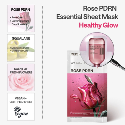 MEDIHEAL British White Rose PDRN Essential Mask 24g MEDIHEAL British White Rose PDRN Essential Mask 24g