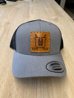 Unity Hockey Leather Patch SnapBack Trucker Hat-Black & Grey