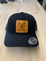 Unity Hockey Leather Patch SnapBack Trucker Hat-Black