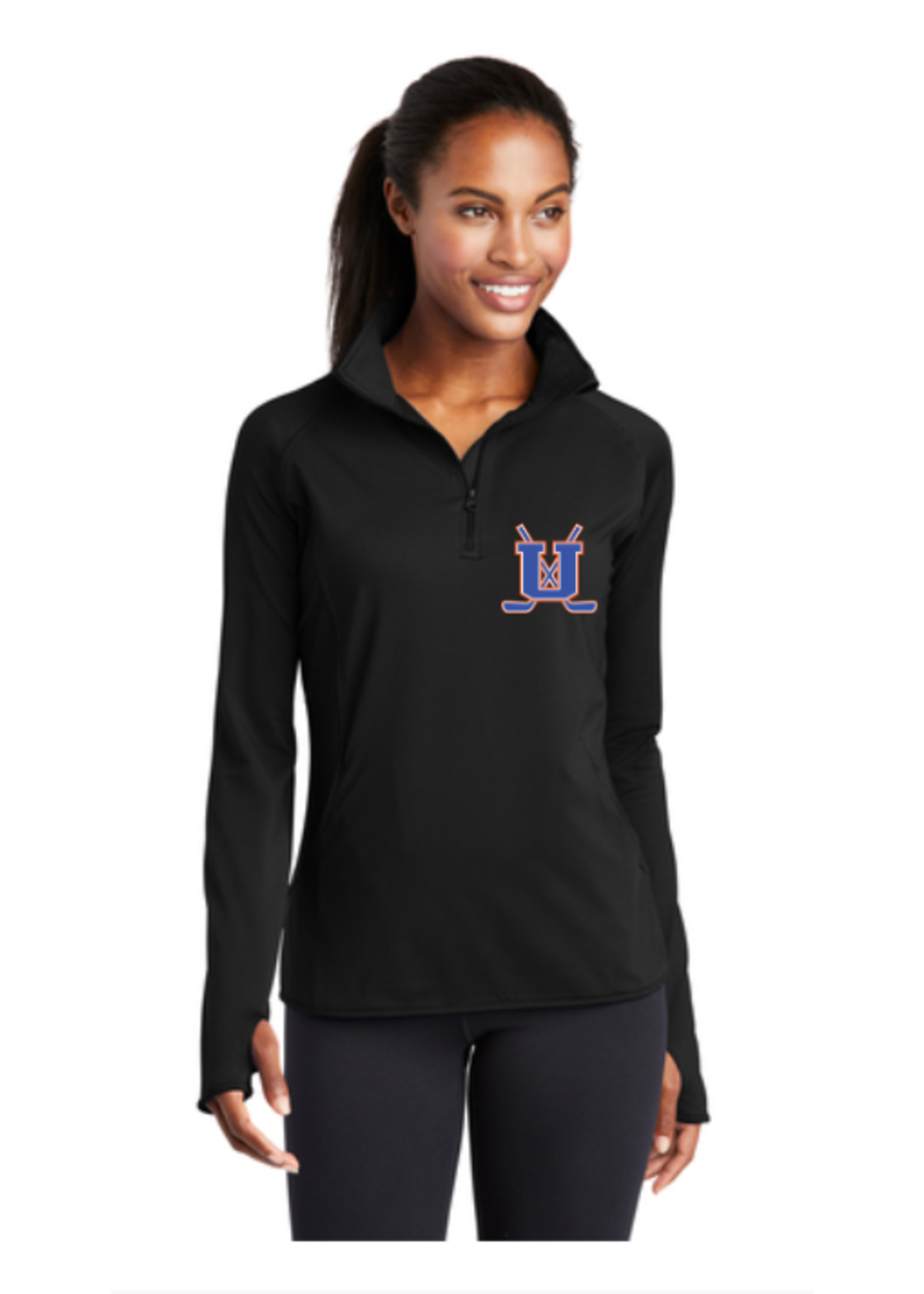 Unity Hockey Sport-Tek® Ladies Sport-Wick® Stretch 1/2-Zip Pullover  (LST850)