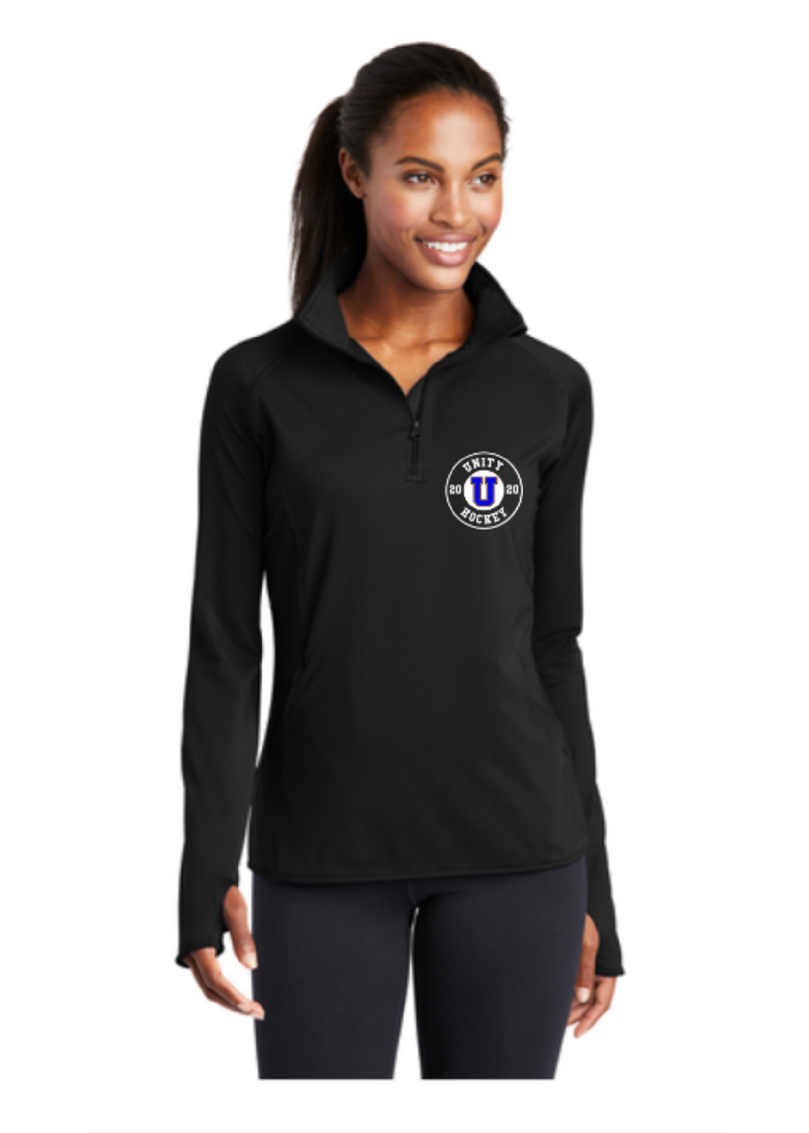 Unity Hockey Sport-Tek® Ladies Sport-Wick® Stretch 1/2-Zip Pullover  (LST850)