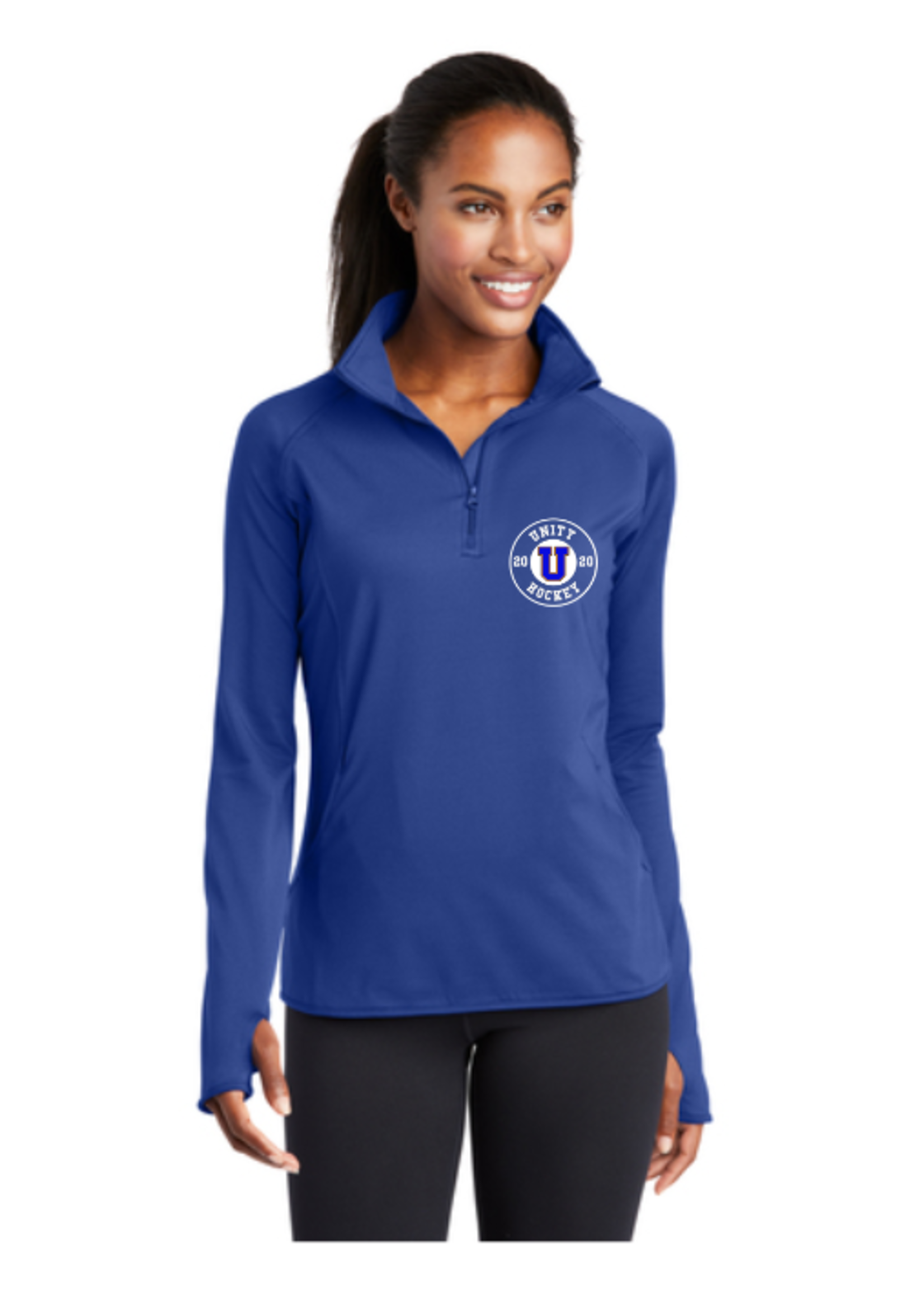 Unity Hockey Sport-Tek® Ladies Sport-Wick® Stretch 1/2-Zip Pullover  (LST850)