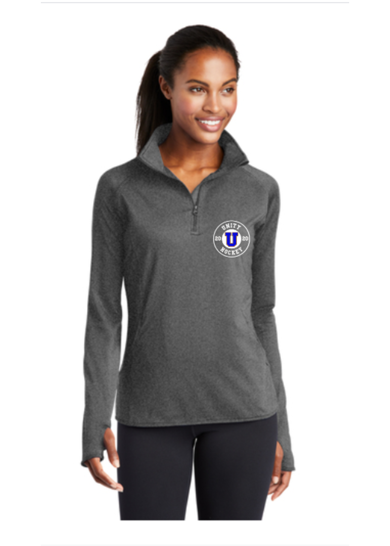 Unity Hockey Sport-Tek® Ladies Sport-Wick® Stretch 1/2-Zip Pullover  (LST850)