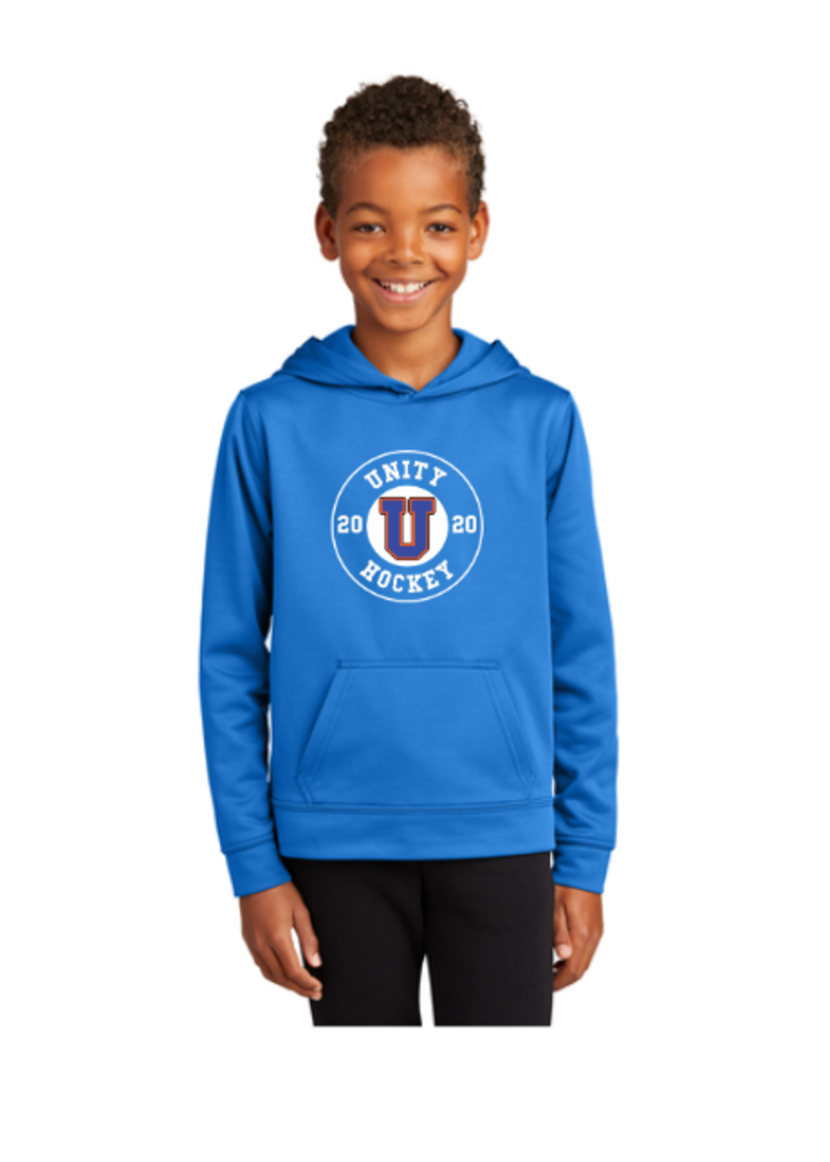 Unity Hockey Port & Company®  Performance Fleece Pullover Hooded Sweatshirt-Youth (PC590YH)