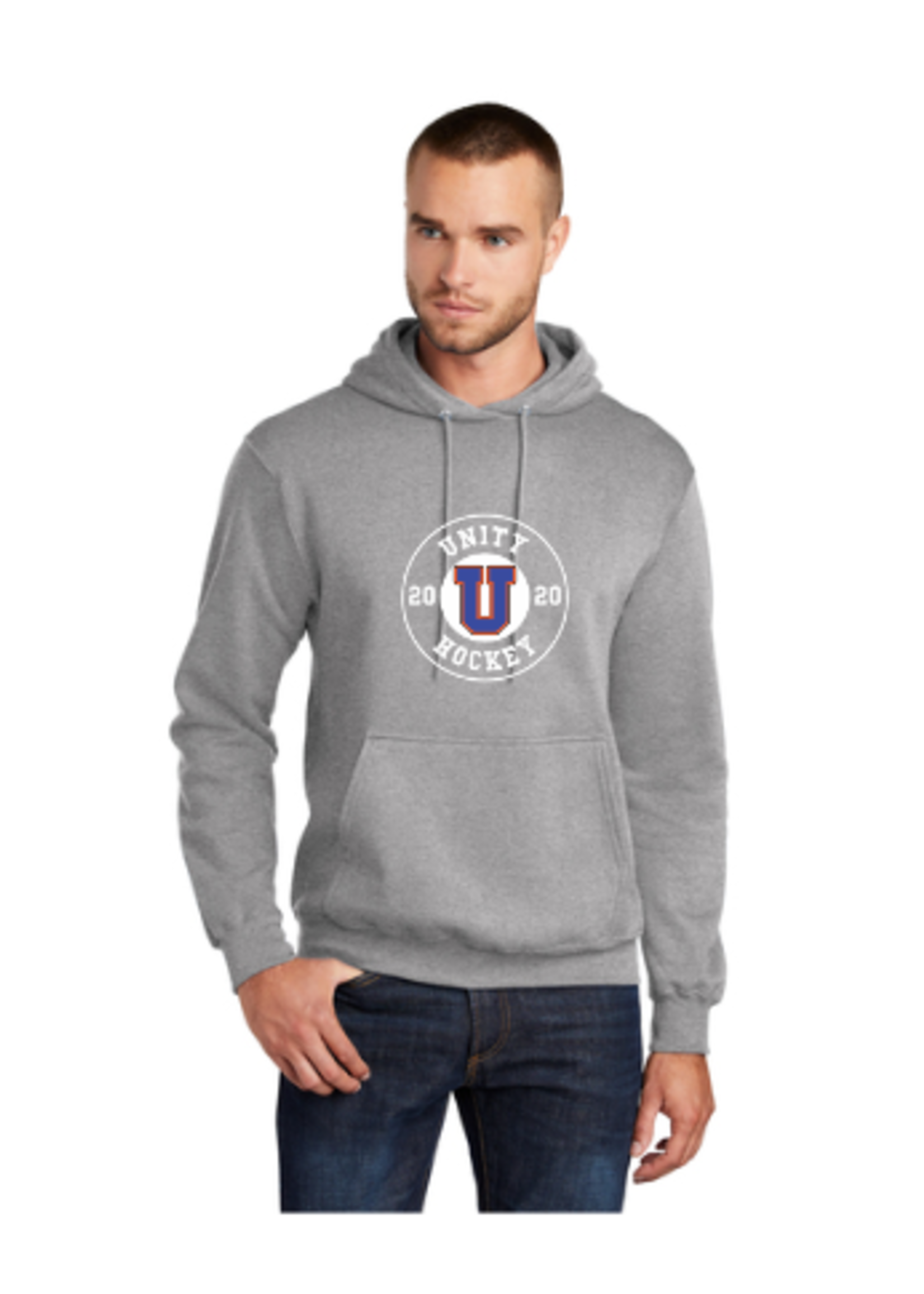 Unity Hockey Port & Company® Core Fleece Pullover Hooded Sweatshirt-Senior (PC78H)