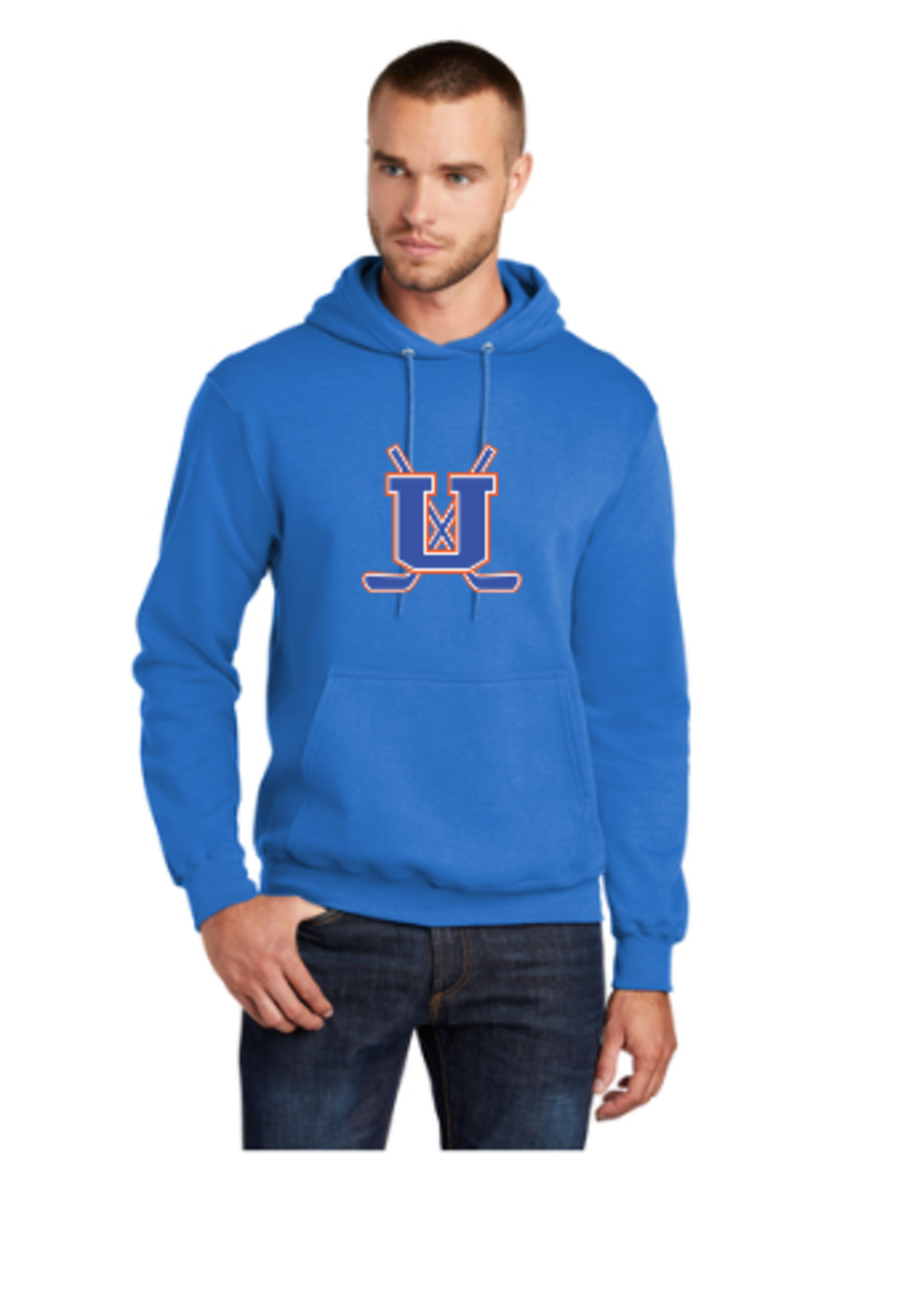 Unity Hockey Port & Company® Core Fleece Pullover Hooded Sweatshirt-Senior (PC78H)