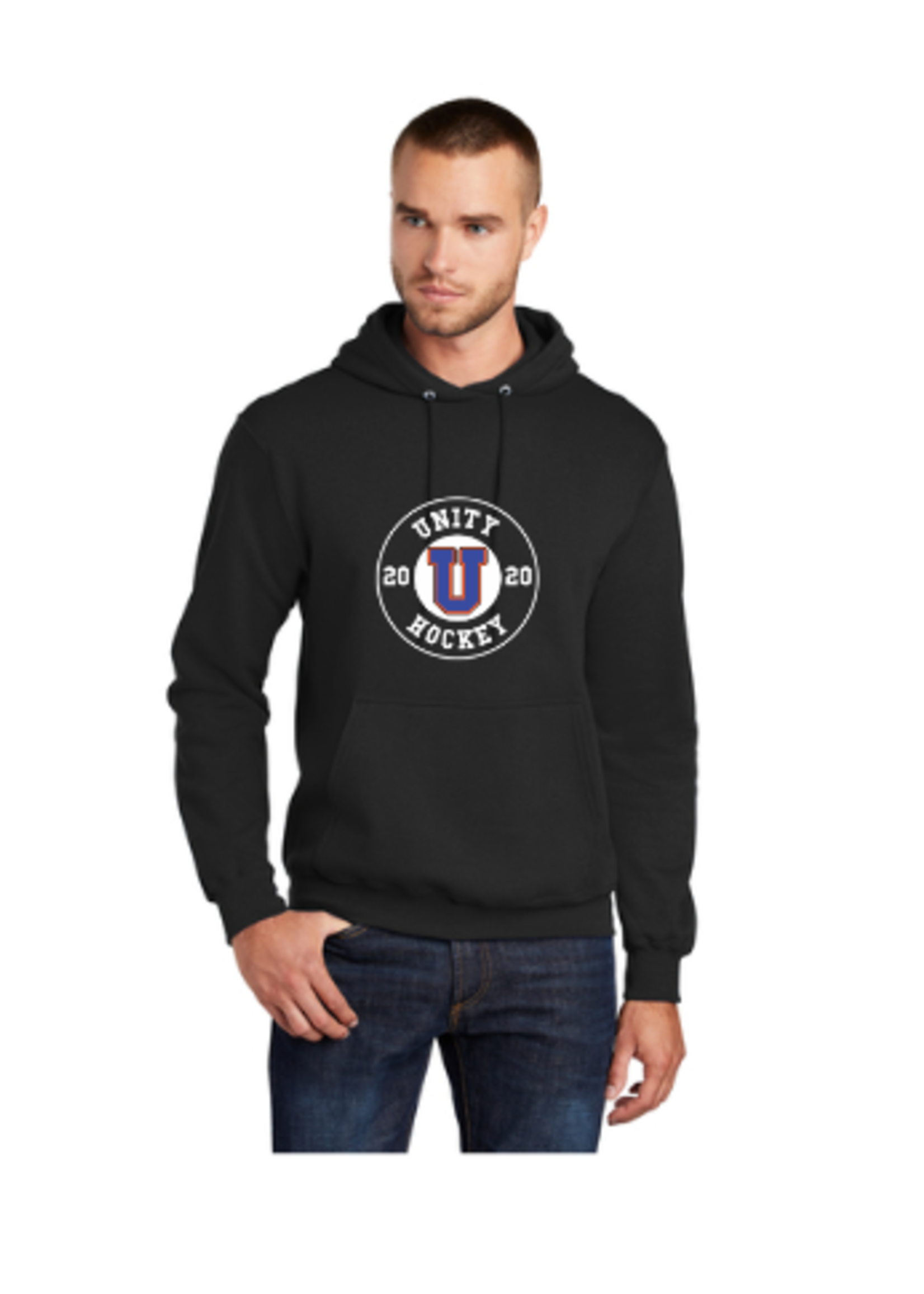 Unity Hockey Port & Company® Core Fleece Pullover Hooded Sweatshirt-Senior (PC78H)