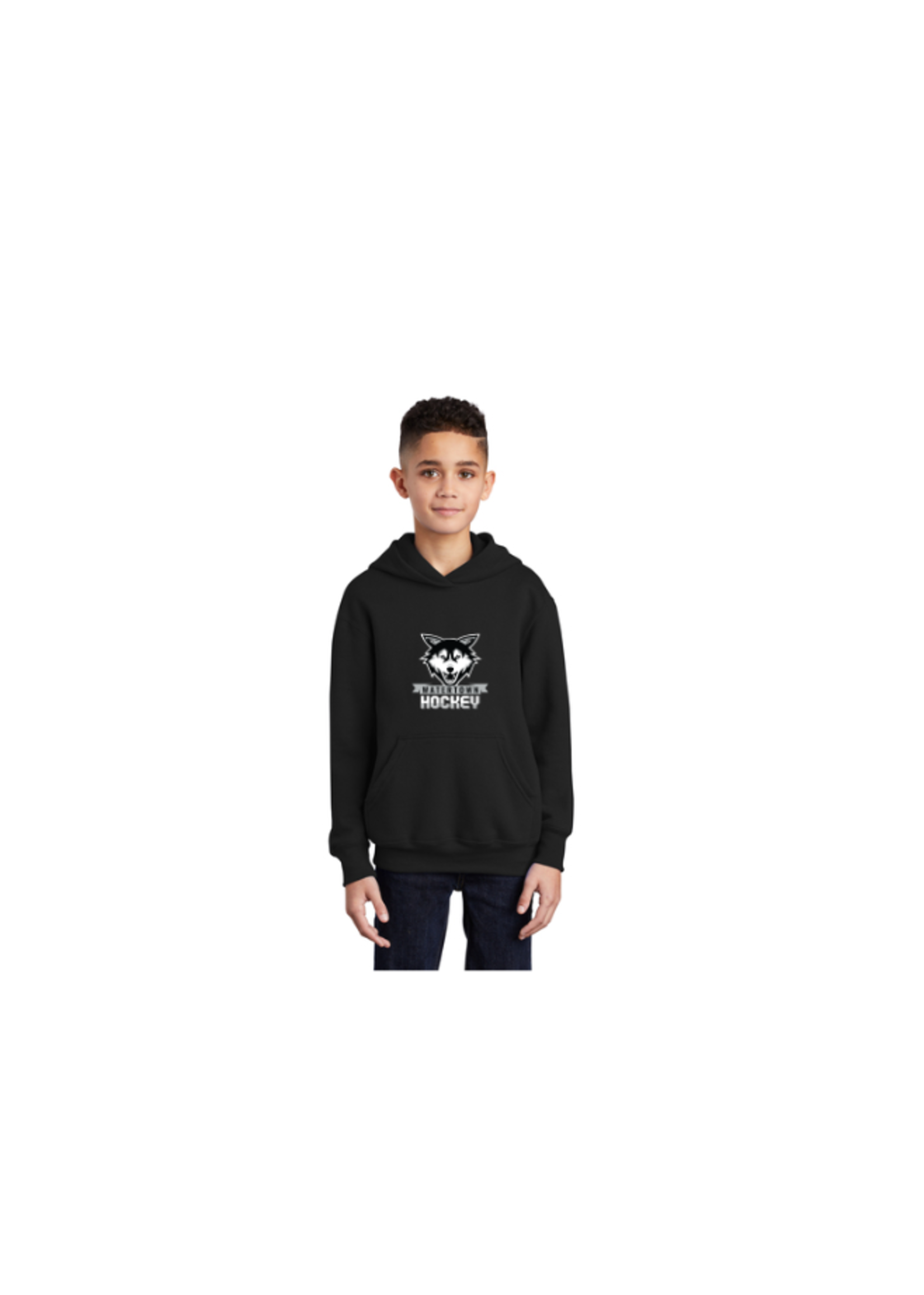 Watertown Hockey Port & Company® Youth Core Fleece Pullover Hooded Sweatshirt (PC90YH) Youth