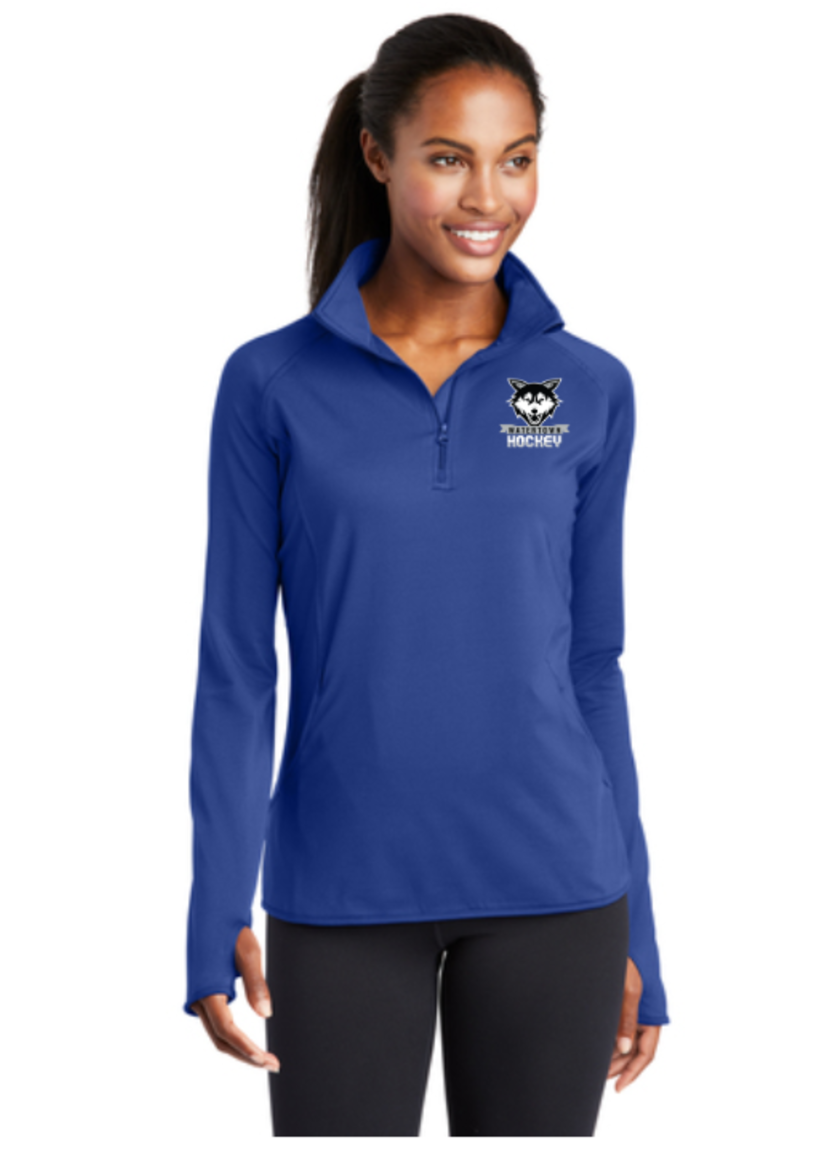 Watertown Hockey Sport-Tek® Ladies Sport-Wick® Stretch 1/2-Zip Pullover (LST850)