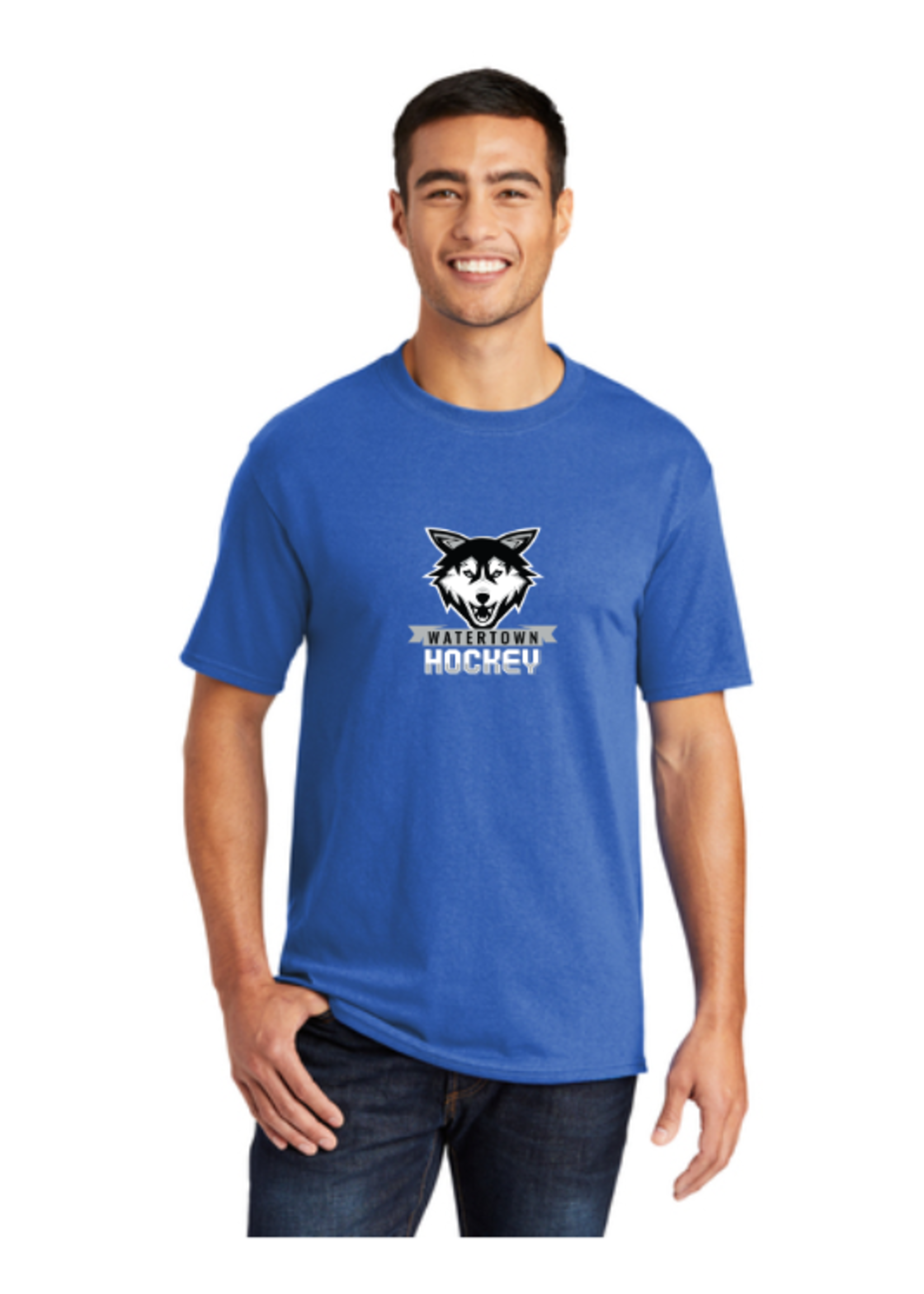 Watertown Hockey Port & Company® Core Cotton Tee Senior (PC54)