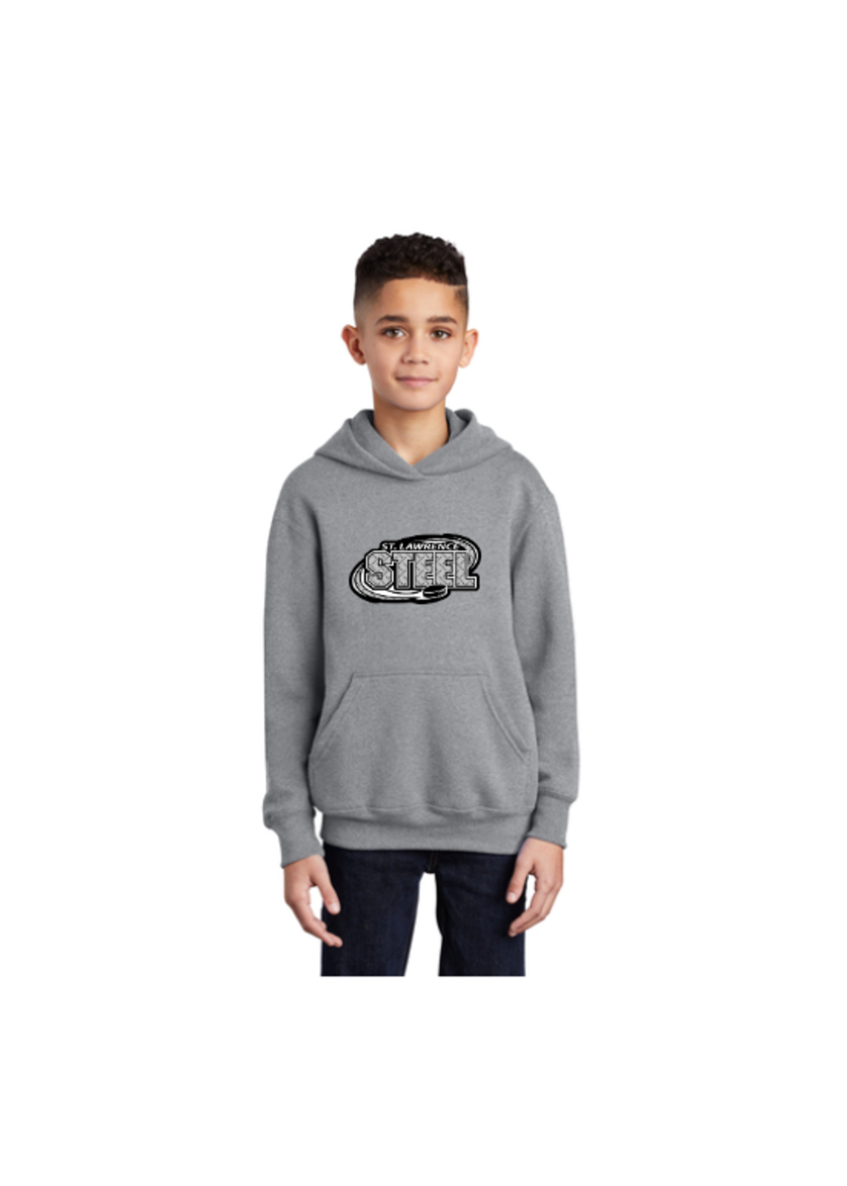 ST Lawrence Steel Port & Company® Youth Core Fleece Pullover Hooded Sweatshirt (PCYH)
