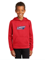 Sara-Placid Lakers Hockey Port & Company® Performance Fleece Pullover Hooded Sweatshirt Youth (PC590YH)