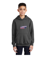 Sara-Placid Lakers Hockey Port & Company® Youth Core Fleece Pullover Hooded Sweatshirt PC90YH