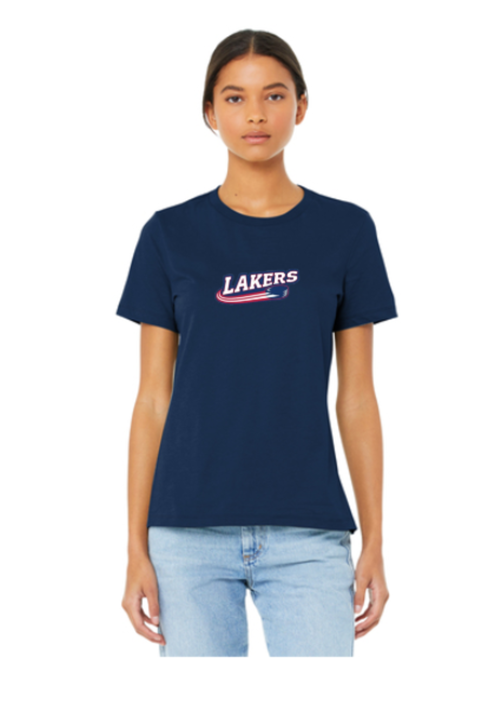 Sara-Placid Lakers Hockey BELLA+CANVAS ® Women’s Relaxed Jersey Short Sleeve Tee BC6400
