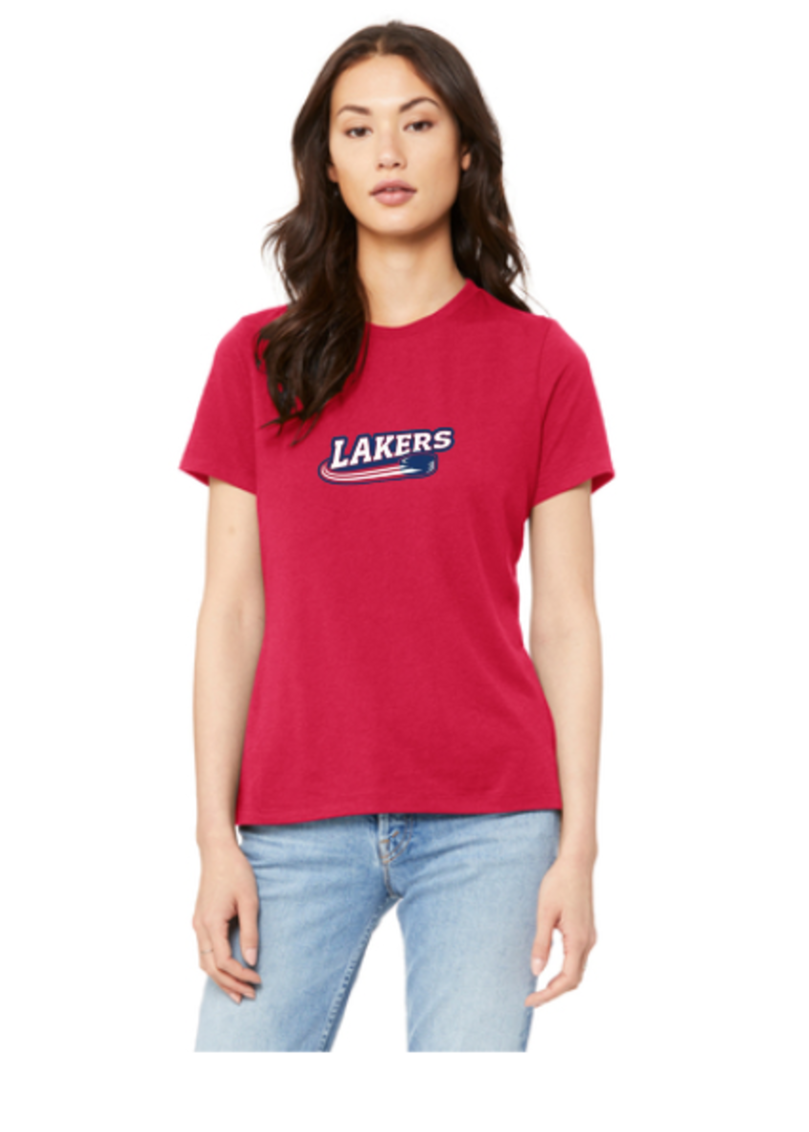 Sara-Placid Lakers Hockey BELLA+CANVAS ® Women’s Relaxed Jersey Short Sleeve Tee BC6400