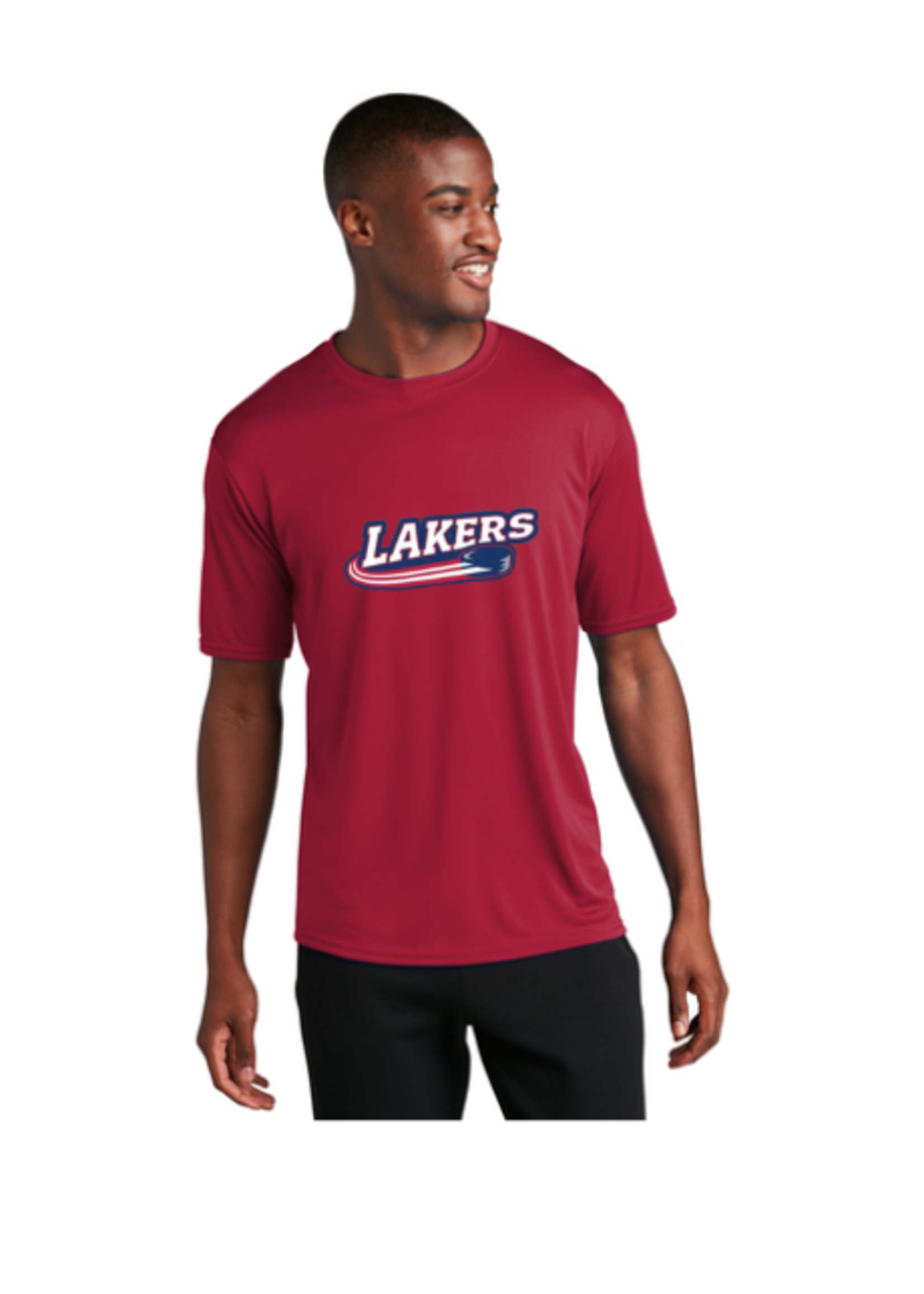 Sara-Placid Lakers Hockey Port & Company® Performance Tee - Senior (PC380)