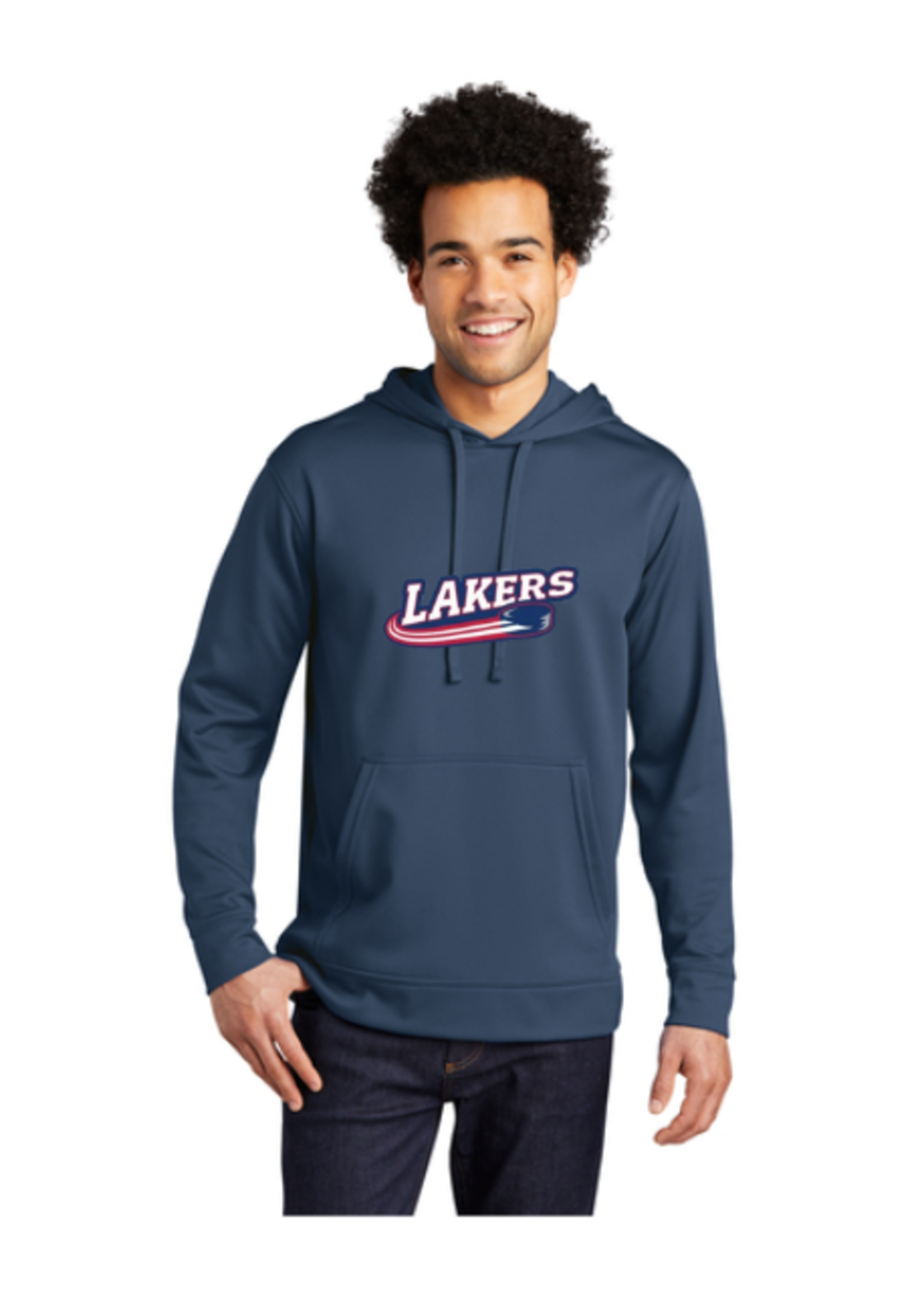 Sara-Placid Lakers Hockey Port & Company® Performance Fleece Pullover Hooded Sweatshirt PC590H