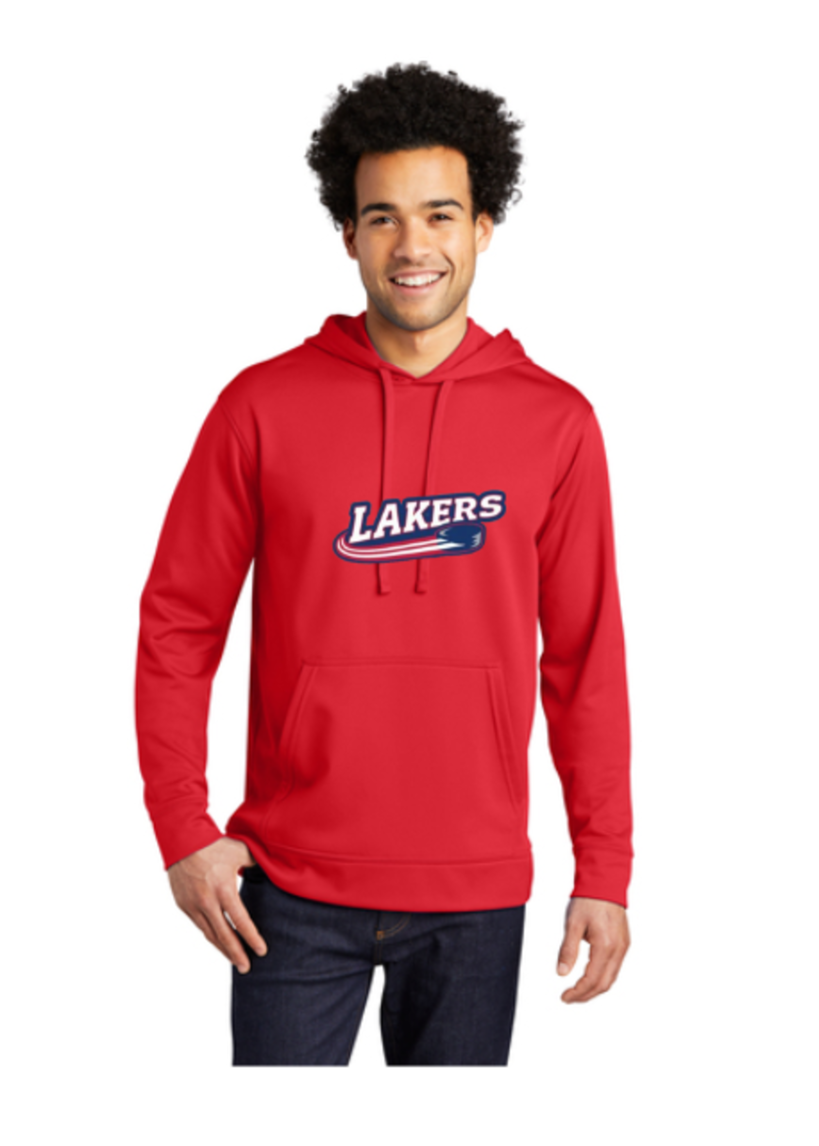 Sara-Placid Lakers Hockey Port & Company® Performance Fleece Pullover Hooded Sweatshirt PC590H