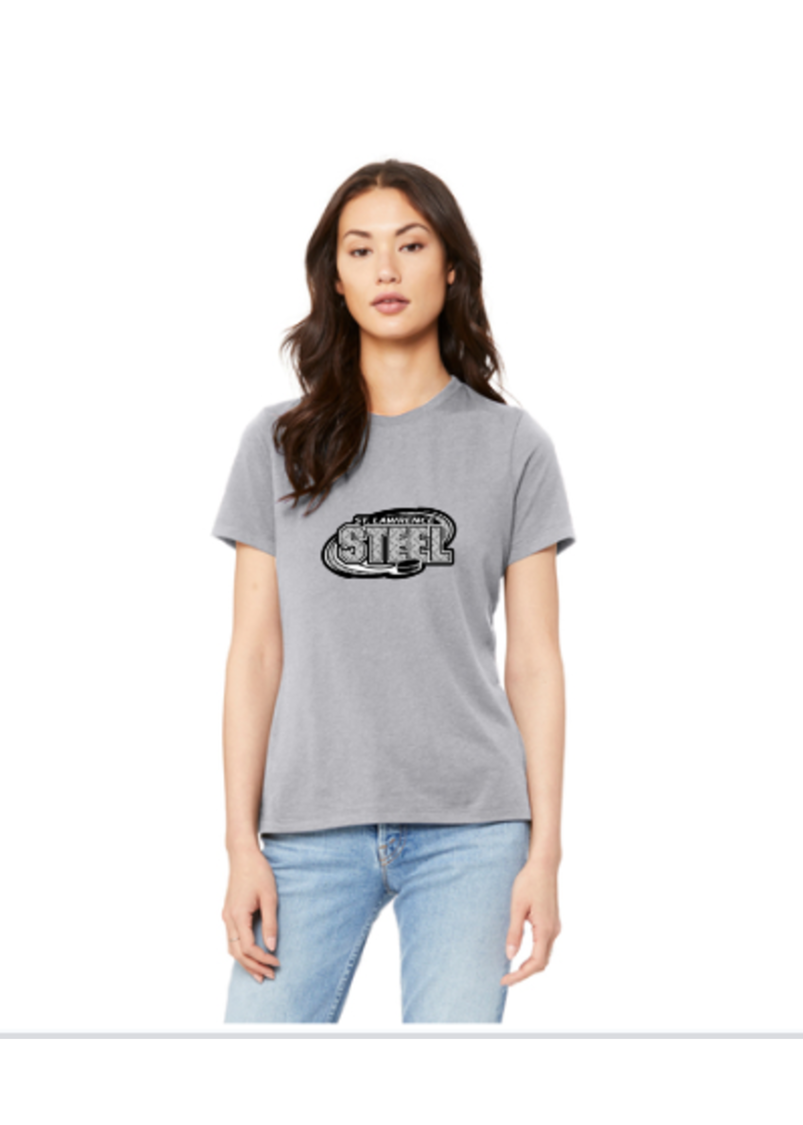 St Lawrence Steel Hockey BELLA+CANVAS ® Women’s Relaxed Jersey Short Sleeve Tee BC6400