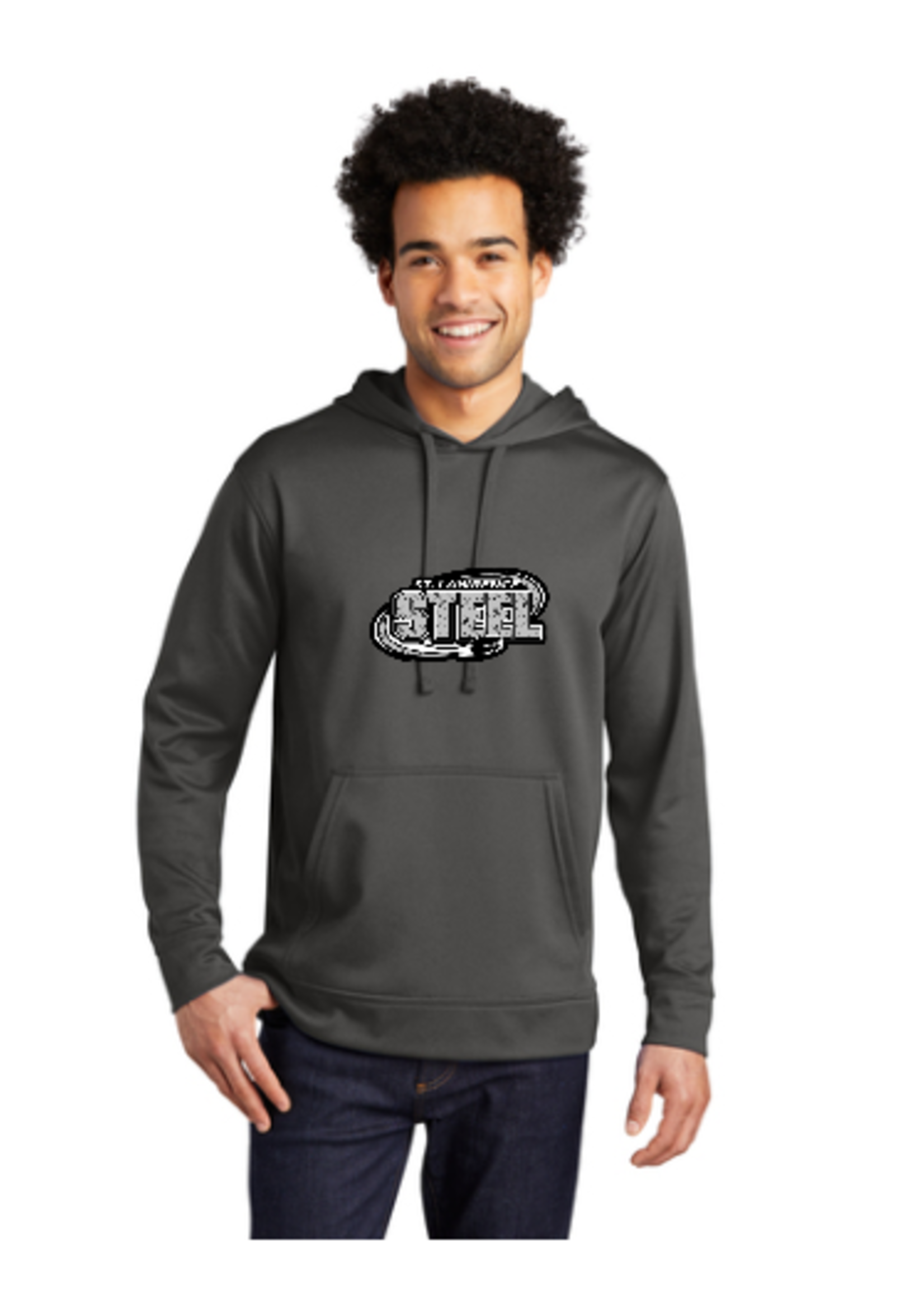 St Lawrence Steel Hockey Port & Company® Performance Fleece Pullover Hooded Sweatshirt-Senior PC590H