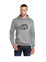 St Lawrence Steel Hockey Port & Company® Core Fleece Pullover Hooded Sweatshirt-Senior (PC78H)