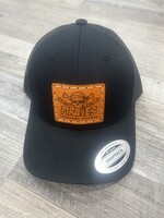 T.I Hockey Black Snapback Leather Patch