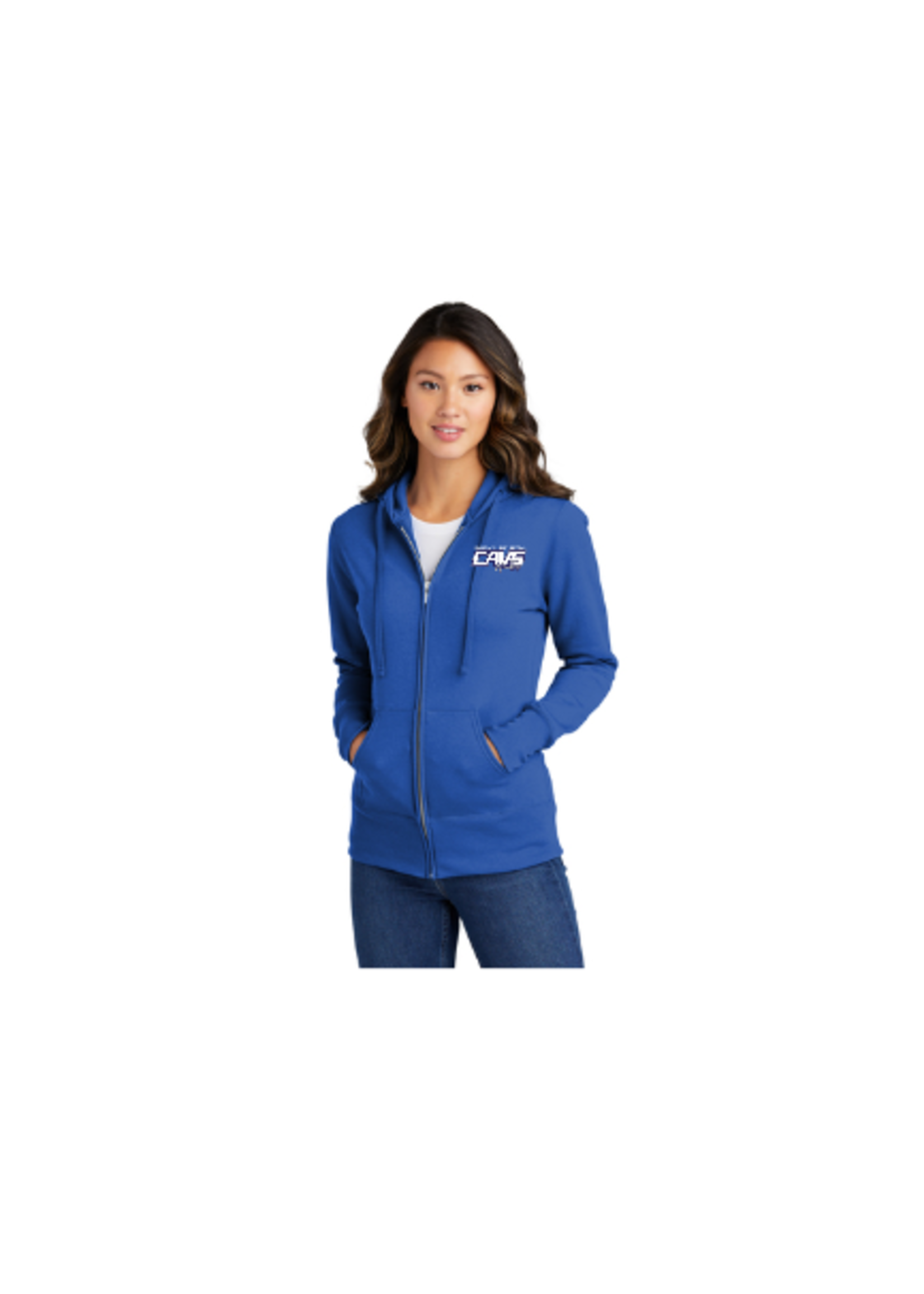 IHC Hockey Port & Company® Ladies Core Fleece Full-Zip Hooded Sweatshirt LPC78ZH