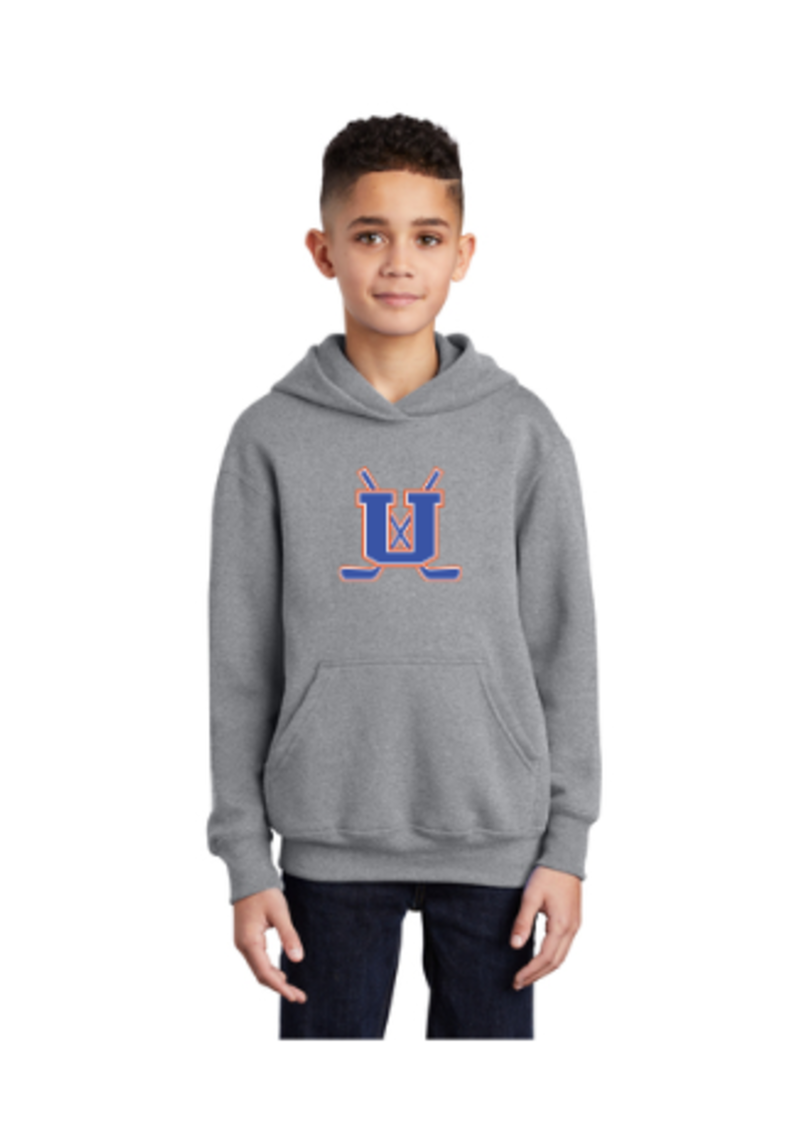 Unity Hockey Port & Company® Youth Core Fleece Pullover Hooded Sweatshirt (PC90YH)