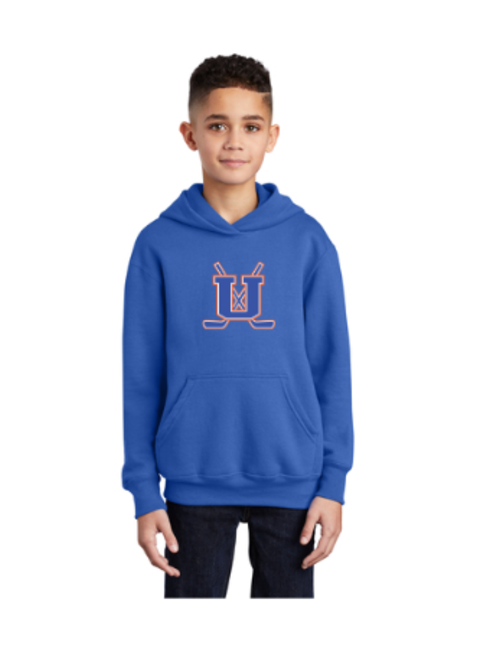 Unity Hockey Port & Company® Youth Core Fleece Pullover Hooded Sweatshirt (PC90YH)