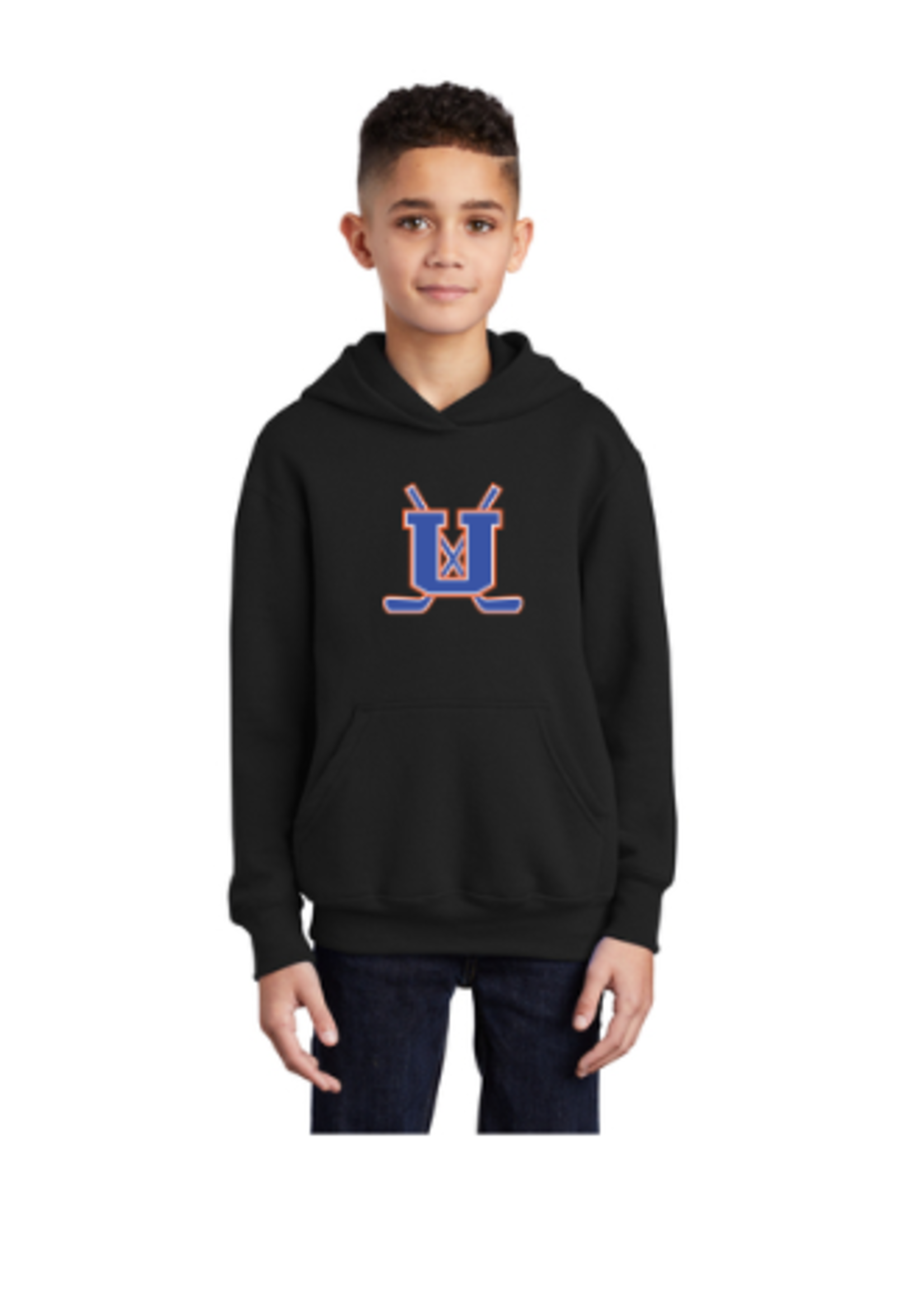 Unity Hockey Port & Company® Youth Core Fleece Pullover Hooded Sweatshirt (PC90YH)