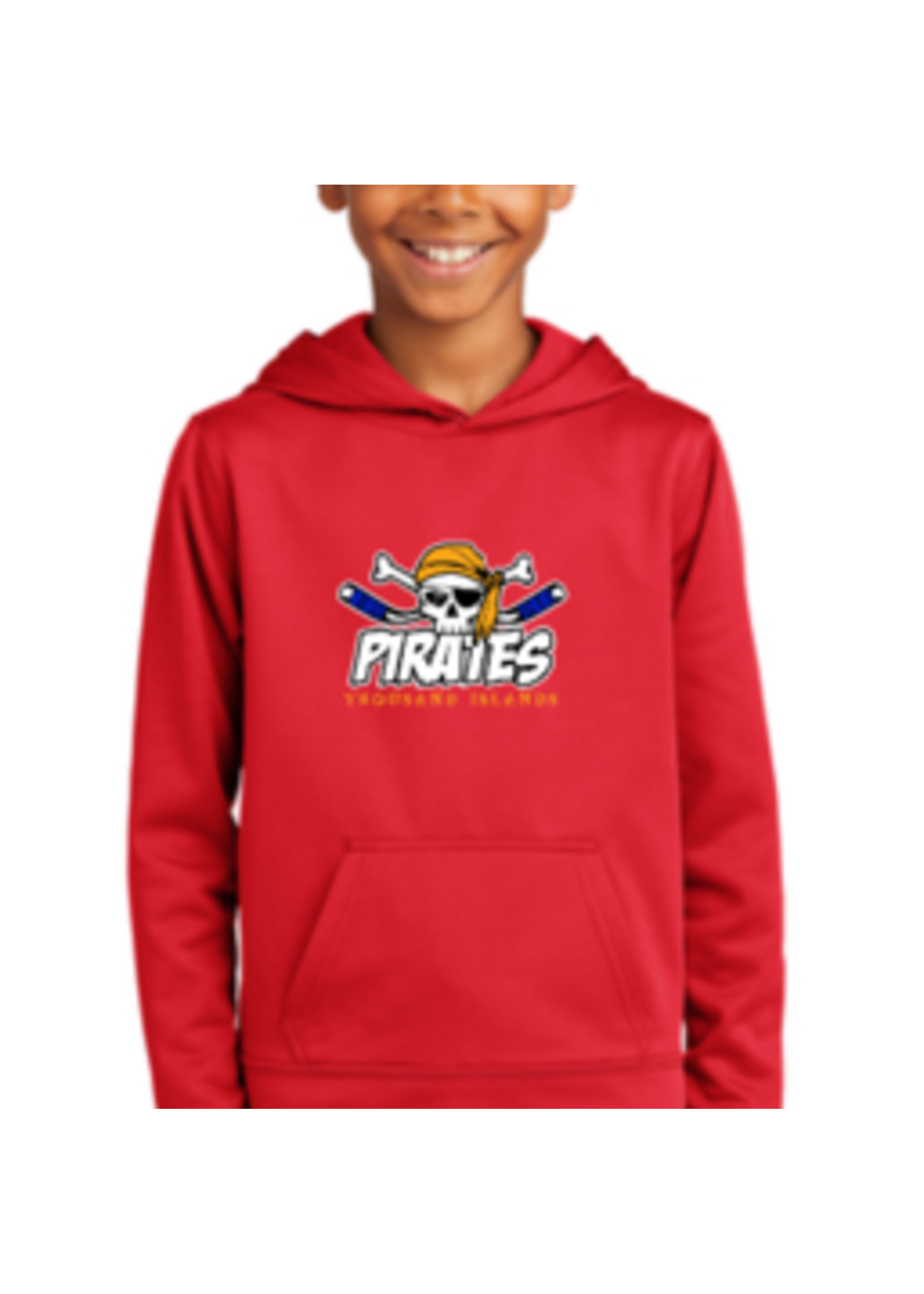 T.I Hockey Port & Company® Performance Fleece Pullover Hooded Sweatshirt Youth (PC590YH)