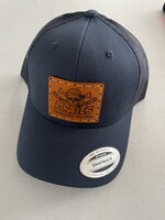 T.I. Leather Patch Hat - BlueTrucker