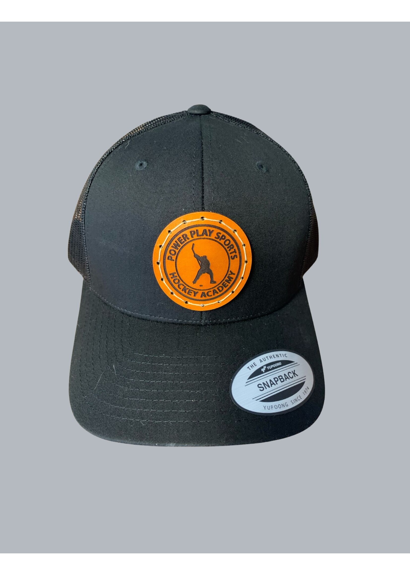 PPSHA Leather Patched Black Trucker Hat