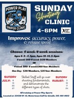 Sunday Shooting Clinic-   4 weeks July or/ 4 weeks August