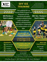 Off Ice Training Mondays in July/August-One Day Pass